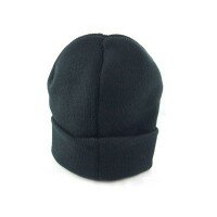 Mütze, fein gestrickt (schwarz)