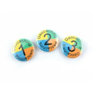 3 Stück, Button-Set: First Finds