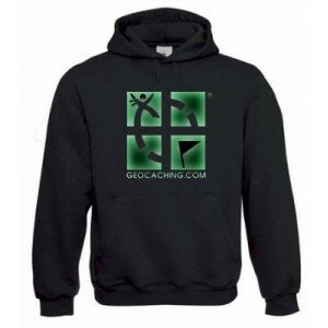 Groundspeak Logo, Kapuzen-Pullover (fluoreszierend)