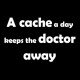 A cache a day, T-Shirt (schwarz)