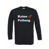 Keine Peilung - Long Sleeve (schwarz)
