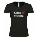 Keine Peilung - Girlie Shirt (schwarz)