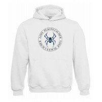 Lost Places Spider, Kapuzen-Pullover (weiss/blau)