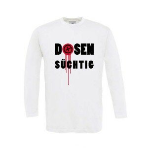 Dosensüchtig - Longsleeve (weiss)
