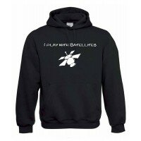 Play with Satellites, Kapuzen-Pullover (schwarz)