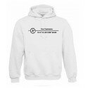 Logo + Koordinaten, Kapuzen-Pullover (weiss)