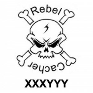 Rebel Cacher - Aufkleber kontur trackable