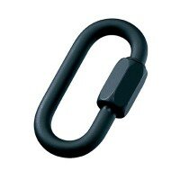 Maillon Rapide - Karabiner small oval, 10 mm (schwarz)