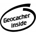 Geocacher Inside Aufkleber 10 x 8 cm (innen)