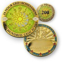 Geo-Achievement® Set: 24 Hours 200 Caches