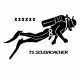 T5 Scuba - Aufkleber trackable