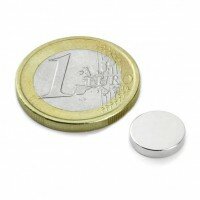 5 pieces 10 mm Round x 2 mm Neodym Magnets