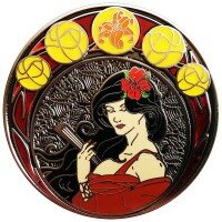 Art Nouveau Sommer Antik Nickel