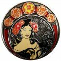 Art Nouveau Frühling Antik Nickel