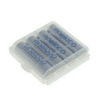Eneloop AA 2000mAh 4 stuks in batterij houder