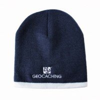 Geocaching Knit Beanie blue