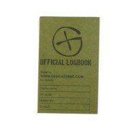 Logbuch Grün Geocaching, 80x50mm, 50 pag.