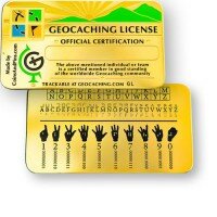 Geocaching License, gold