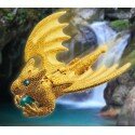 Flying Guardian Dragon - Fine Gold