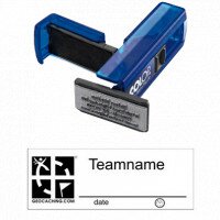 Stempel - Groundspeak Logo, mit Text, 14 x 38 mm (Nr. 26)