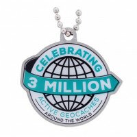 3 Millionen Geocaches Travel Tag