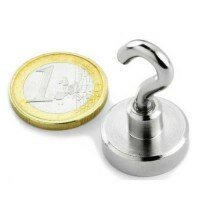 1pcs 20 mm Neodym Magnet with hook