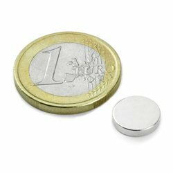 Neodym Magnet rund 10 x 2 mm 5 Stück