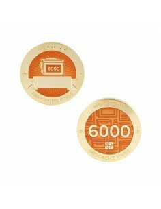 6000 Funde - Milestone Geocoin Set mit Tag