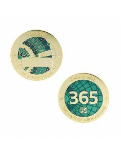365 Tage - Challenges Geocoin Set mit Tag