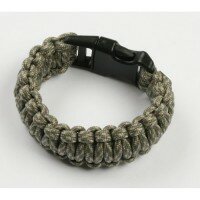 Paracord bracelet - Camo Grün - S