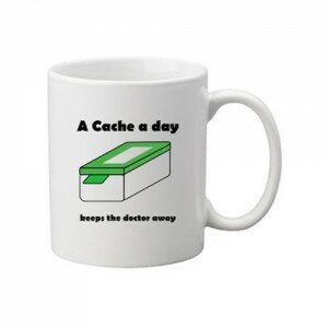 Kaffee + Teebecher: A cache a day