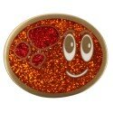 Bouncy Ball Geocoin - Beatrix - glitter orange