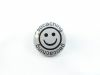 Geocaching Smiley Button weiss