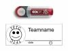 "TFTC Smiley" Stempel mit Text, 14 x 38 mm (Nr. 37)