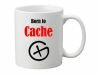 "Born to Cache" - Geocaching Tee + Kaffeebecher